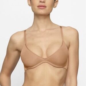 NWT Skims Weightless Scoop Bra Women's Size 36DD Ochre